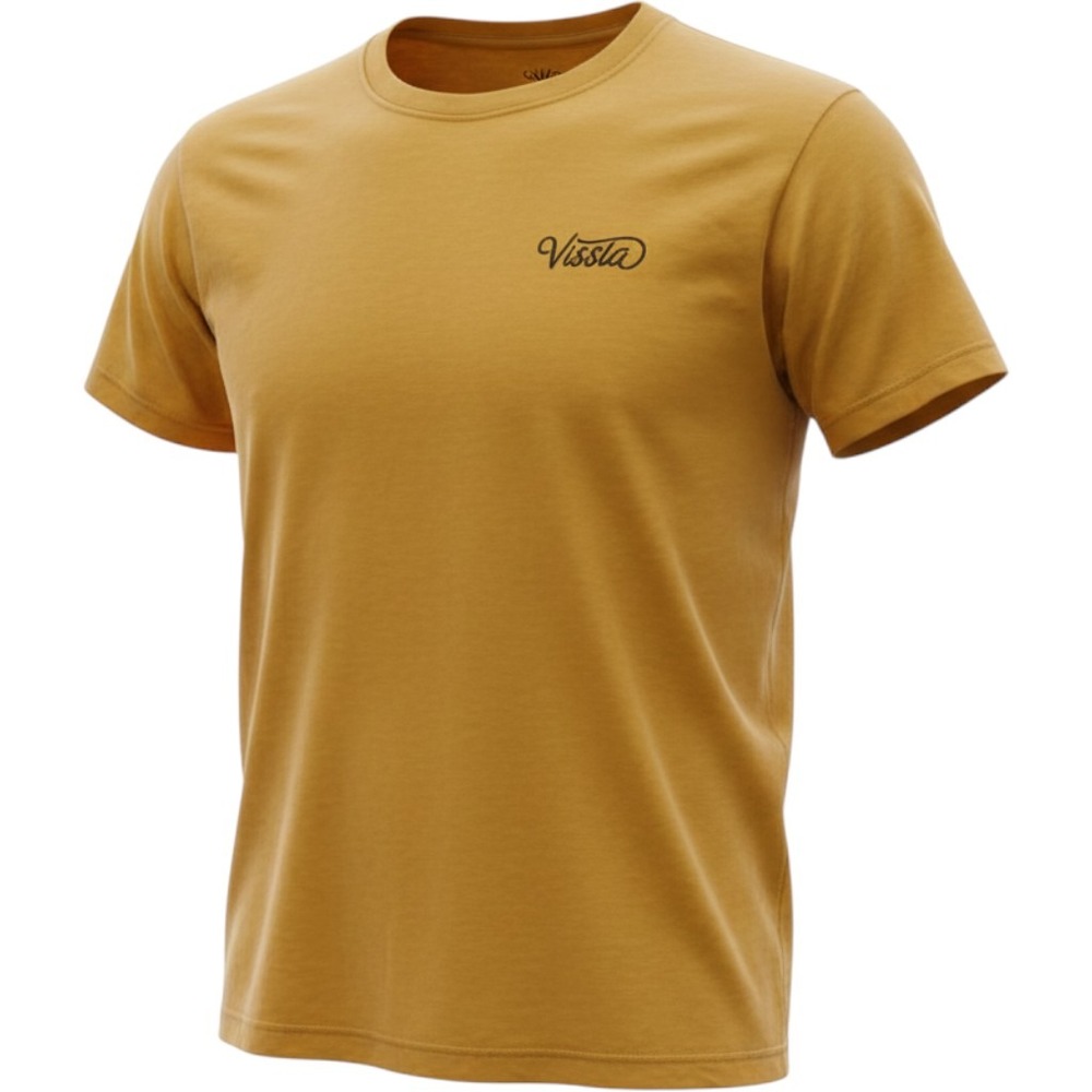 Vissla Mens Very Regular Tee GCO Golden Glow Surf Graphic T-Shirt Small M422TVER